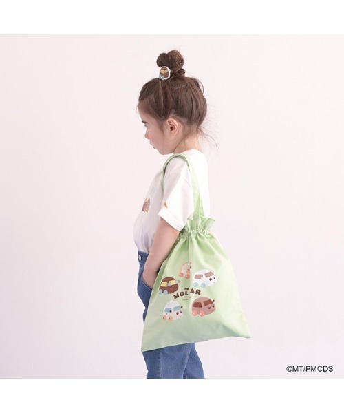 Lycee mine(リセマイン)の「【PUI PUI モルカー】ぎゅっとできるトートバッグ(その他小物・キッズ・アイボリー/ミント・フリー)」の7枚目の写真