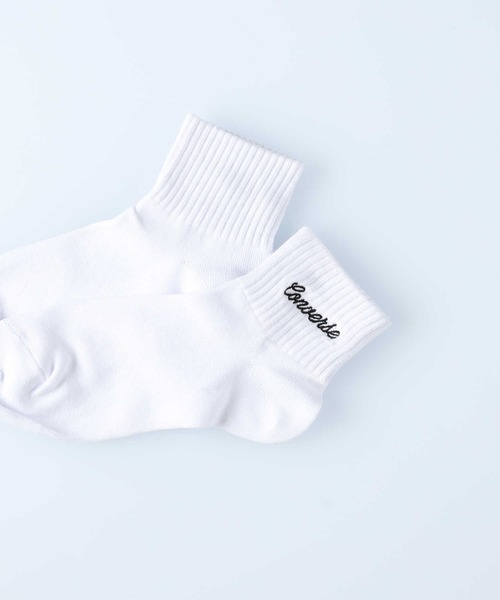 CONVERSE（コンバース）の「【CONVERSE】ＣＶＯＡロゴ刺繍３Ｐ（ソックス/靴下・レディース・ブルー・S/M）」の8枚目の写真