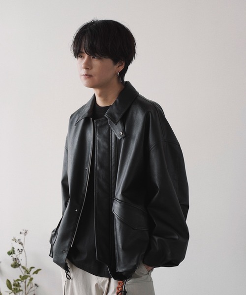 ARTIFICIAL GRAIN MILITARY BLOUSON（ブルゾン）｜WYM LIDNM（ウィム