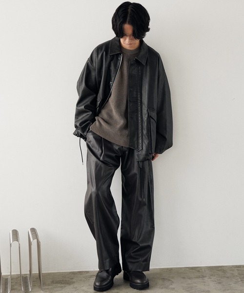 ARTIFICIAL GRAIN MILITARY BLOUSON（ブルゾン）｜WYM LIDNM（ウィム