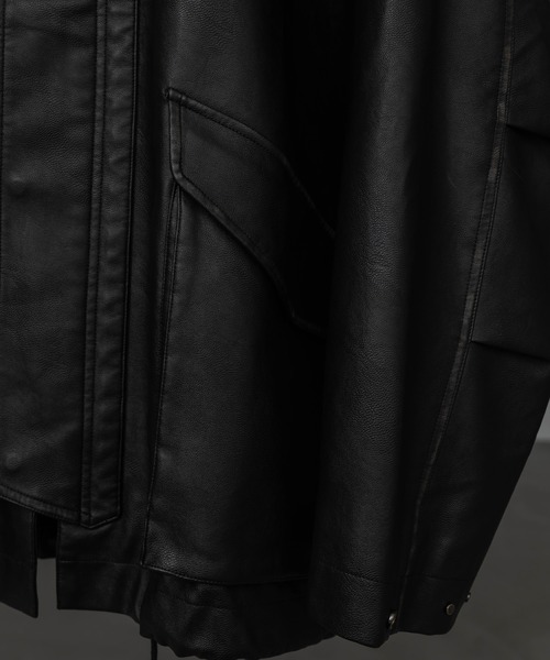 ジャケット・アウター ARTIFICIAL GRAIN MILITARY BLOUSON WYM LIDNM（ウィム バイ リドム）の「ARTIFICIAL GRAIN MILITARY