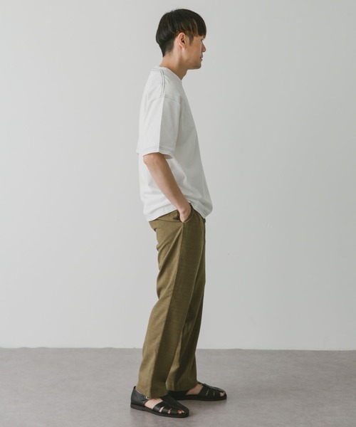 URBAN RESEARCH DOORS（アーバンリサーチドアーズ）の「USAコットン配色ステッチポケットTシャツ（Tシャツ/カットソー・メンズ・モカ/ホワイト/ブラック/ブルー・X-LARGE/MEDIUM/LARGE）」の16枚目の写真