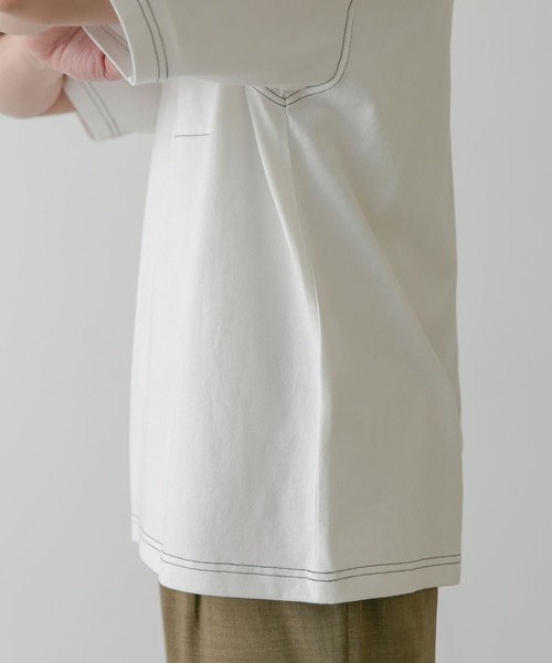 URBAN RESEARCH DOORS（アーバンリサーチドアーズ）の「USAコットン配色ステッチポケットTシャツ（Tシャツ/カットソー・メンズ・モカ/ホワイト/ブラック/ブルー・X-LARGE/MEDIUM/LARGE）」の21枚目の写真