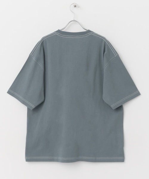 URBAN RESEARCH DOORS（アーバンリサーチドアーズ）の「USAコットン配色ステッチポケットTシャツ（Tシャツ/カットソー・メンズ・モカ/ホワイト/ブラック/ブルー・X-LARGE/MEDIUM/LARGE）」の20枚目の写真