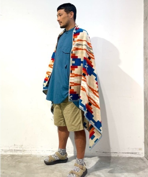 Snow Peak(スノーピーク)の「SP / PENDLETON TOWEL BLANKET(ブランケット・メンズ・アイボリー/ベージュ・ONESIZE)」の1枚目の写真