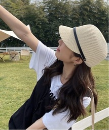 Dream garden（ドリームガーデン）の「ペーパー細編み・ストローキャップ　UV対策（キャップ）」