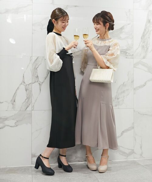 MAJESTIC LEGON（マジェスティックレゴン）の「【WEB限定XLサイズあり】ふかふかクッションパンプス（パンプス・レディース・グレイッシュベージュ/ブラウン/ブラック/ブラック系その他2・MEDIUM/X-LARGE/LARGE/SMALL）」の8枚目の写真