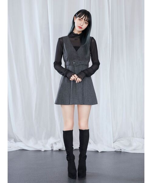 EATME（イートミー）の「シースルーメッシュTOP（Tシャツ/カットソー・レディース・ブラック/オフホワイト・FREE）」の15枚目の写真