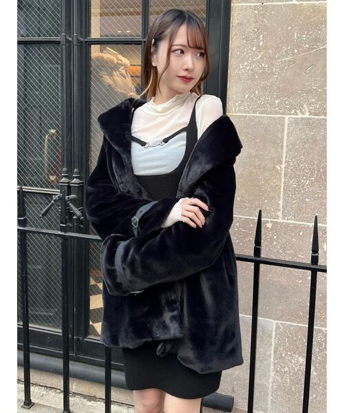 EATME（イートミー）の「シースルーメッシュTOP（Tシャツ/カットソー・レディース・ブラック/オフホワイト・FREE）」の16枚目の写真