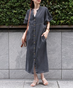I LINE CORDUROY SHIRT DRESS（シャツワンピース）｜Ameri（アメリ）の