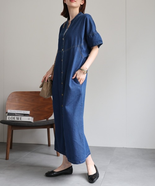 国内発送★Sabo Skirtシャツワンピース（sandbg) 大きいサイズ][15号 19号 ]SUPER HAKKA×椎木彩子 「Plants