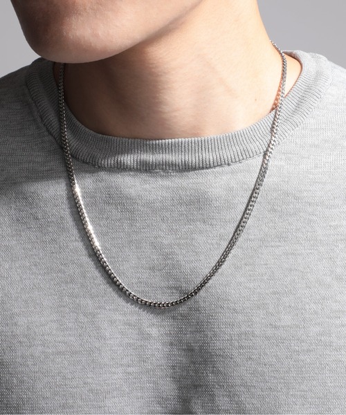 SETUP7（セットアップセブン）の「【SETUP7】stainless necklace ステンレスチェーンネックレス SSS（ネックレス・メンズ・シルバー・FREE）」の2枚目の写真