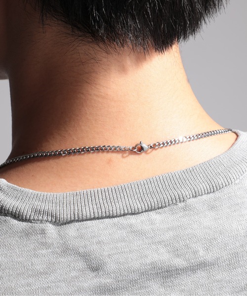 SETUP7（セットアップセブン）の「【SETUP7】stainless necklace ステンレスチェーンネックレス SSS（ネックレス・メンズ・シルバー・FREE）」の4枚目の写真