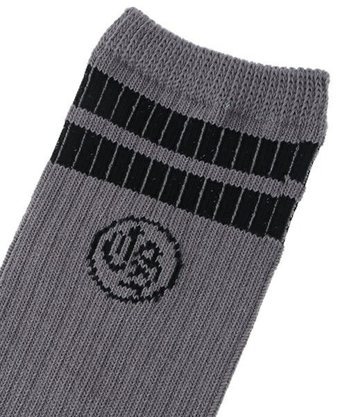 Candy Stripper（キャンディストリッパー）の「CS LINE RIB HIGH ソックス（ソックス/靴下・レディース・ヘザーグレー/ライトブルー/オフホワイト/ブラック・FREE）」の6枚目の写真