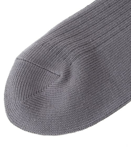 Candy Stripper（キャンディストリッパー）の「CS LINE RIB HIGH ソックス（ソックス/靴下・レディース・ヘザーグレー/ライトブルー/オフホワイト/ブラック・FREE）」の8枚目の写真