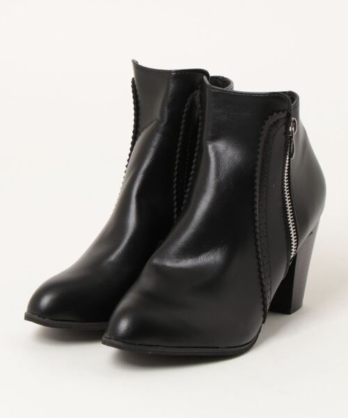 Burner(バーナー)の「【OKUOKU 0909】スタックドヒール ショートブーツ oku-shoes-579354607651-411 U1(スニーカー・レディース・ブラウン/ブラック・36/38/40)」の1枚目の写真
