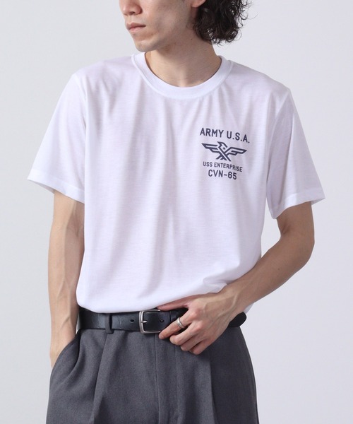 ACE（エース）の「ACE プリント Tシャツ 半袖（Tシャツ/カットソー・メンズ・オレンジ系3/グレイッシュベージュ/ブラック系/オレンジ系2/ネイビー系3/グリーン/オレンジ系1/ブルーグリーン/ネイビー系2/グレー/グリーン系/ブラウン/ブルー系1/ホワイト系2/ブラック系1/ネイビー/ネイビー系1/オレンジ/ブラウン系/ホワイト系5/ホワイト系4/ホワイト/カーキ系/レッド/グレー系/ブルーグレー/ブラック/ブラック系2/ホワイト系3/ブルー/オレンジ系/ホワイト系/ブルー系/ネイビー系4/ホワイト系1/カーキ・LL/M/L）」の8枚目の写真