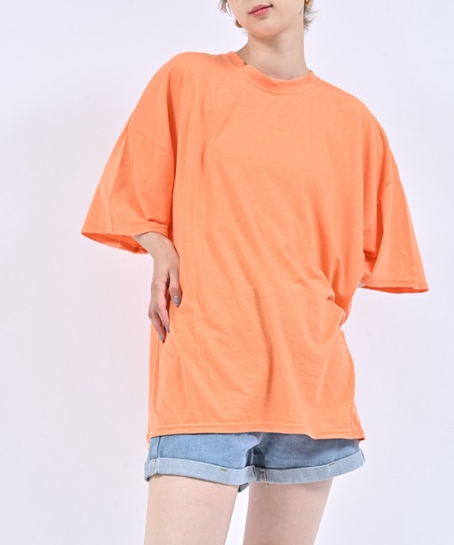 Alite cloth(アリーテクロス)の「ルーズ半袖Tシャツ(Tシャツ/カットソー・レディース・ブラック/ブルー/ピンク/グリーン/ホワイト/オレンジ/パープル・FREE)」の16枚目の写真