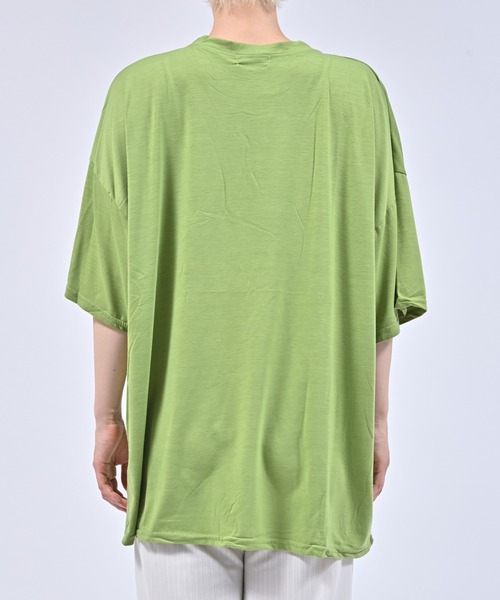 Alite cloth(アリーテクロス)の「ルーズ半袖Tシャツ(Tシャツ/カットソー・レディース・ブラック/ブルー/ピンク/グリーン/ホワイト/オレンジ/パープル・FREE)」の11枚目の写真