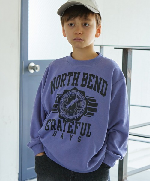 PAIRMANON STREET（ペアマノンストリート）の「【PAIRMANON STREET】裏毛 ビッグシルエット プリント トレーナー（スウェット・キッズ・ブラック系その他4/グレー系その他4/ブラック系その他2/レッド系その他/マスタード/グレー系その他/レッド系その他2/グレー系その他2/パープル系その他3/レッド系その他3/グレー系その他5/イエロー系その他/ブラック系その他3/ブラック/グレー系その他3/ピンク系その他2/パープル系その他2/ピンク系その他/グレー/パープル系その他・140/100/120/130/150/90/110）」の12枚目の写真