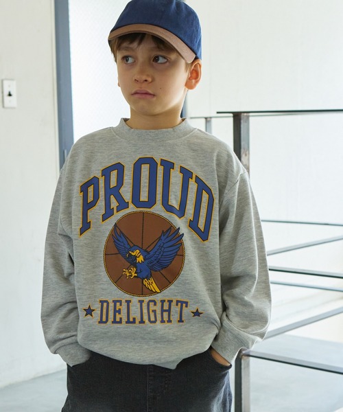 PAIRMANON STREET（ペアマノンストリート）の「【PAIRMANON STREET】裏毛 ビッグシルエット プリント トレーナー（スウェット・キッズ・ブラック系その他4/グレー系その他4/ブラック系その他2/レッド系その他/マスタード/グレー系その他/レッド系その他2/グレー系その他2/パープル系その他3/レッド系その他3/グレー系その他5/イエロー系その他/ブラック系その他3/ブラック/グレー系その他3/ピンク系その他2/パープル系その他2/ピンク系その他/グレー/パープル系その他・140/100/120/130/150/90/110）」の11枚目の写真