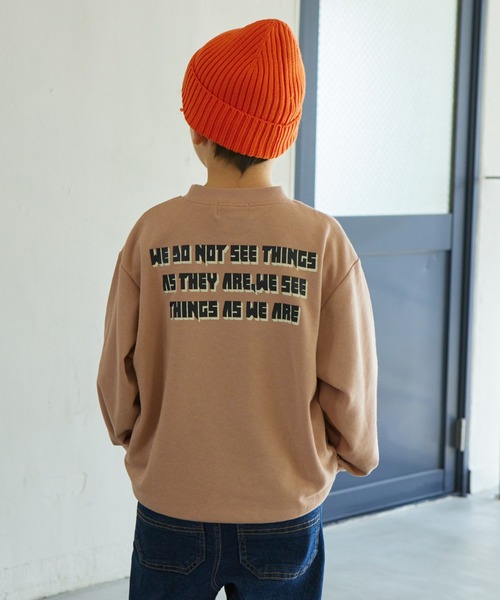 PAIRMANON STREET（ペアマノンストリート）の「【PAIRMANON STREET】裏毛 ビッグシルエット プリント トレーナー（スウェット・キッズ・ブラック系その他4/グレー系その他4/ブラック系その他2/レッド系その他/マスタード/グレー系その他/レッド系その他2/グレー系その他2/パープル系その他3/レッド系その他3/グレー系その他5/イエロー系その他/ブラック系その他3/ブラック/グレー系その他3/ピンク系その他2/パープル系その他2/ピンク系その他/グレー/パープル系その他・140/100/120/130/150/90/110）」の17枚目の写真