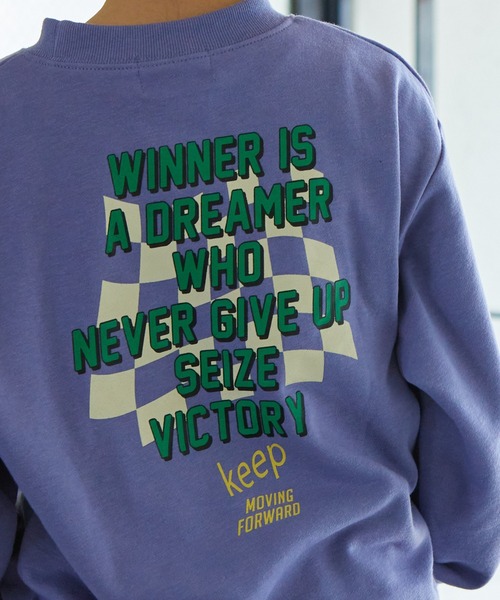 PAIRMANON STREET（ペアマノンストリート）の「【PAIRMANON STREET】裏毛 ビッグシルエット プリント トレーナー（スウェット・キッズ・ブラック系その他4/グレー系その他4/ブラック系その他2/レッド系その他/マスタード/グレー系その他/レッド系その他2/グレー系その他2/パープル系その他3/レッド系その他3/グレー系その他5/イエロー系その他/ブラック系その他3/ブラック/グレー系その他3/ピンク系その他2/パープル系その他2/ピンク系その他/グレー/パープル系その他・140/100/120/130/150/90/110）」の21枚目の写真