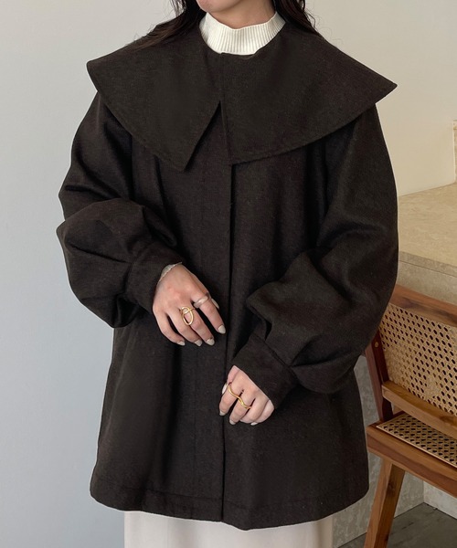 JUNOAH（ジュノア）の「ビッグカラーショートコート（その他