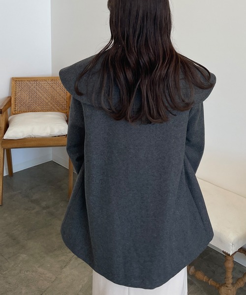 JUNOAH（ジュノア）の「ビッグカラーショートコート（その他