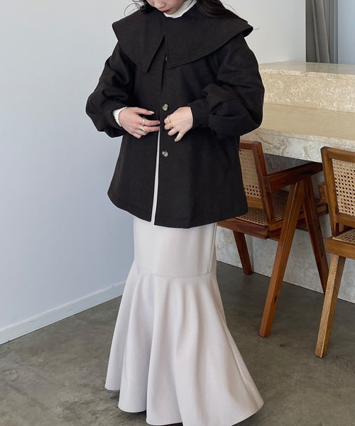 JUNOAH（ジュノア）の「ビッグカラーショートコート（その他