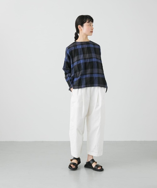 かぐれ（カグレ）の「エアリーチェック2WAYカーディガン（カーディガン/ボレロ・レディース・ブルー系その他/ブラック系その他・FREE）」の15枚目の写真