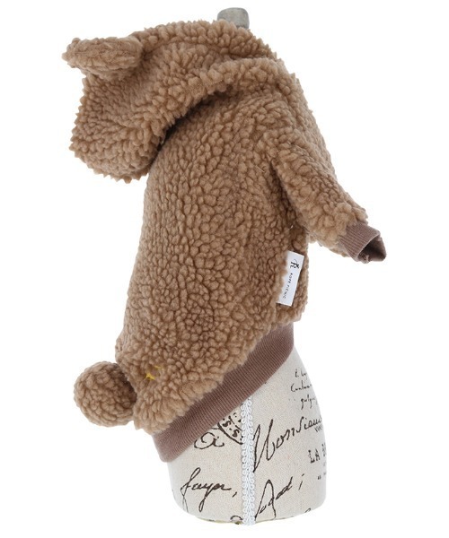 ROPE' PICNIC（ロペピクニック）の「ROPE' PICNIC/耳付きボアフーディー（ペットウェア・レディース・ブラウン/ブラック/ホワイト・L/M/2M/2L/XS/2XS/S）」の6枚目の写真