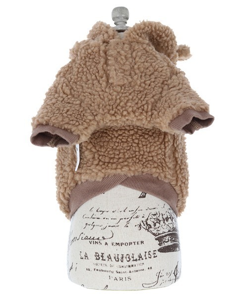 ROPE' PICNIC（ロペピクニック）の「ROPE' PICNIC/耳付きボアフーディー（ペットウェア・レディース・ブラウン/ブラック/ホワイト・L/M/2M/2L/XS/2XS/S）」の7枚目の写真