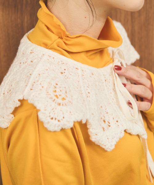 MERLOT(メルロー)の「アウトシームヒートトップス(Tシャツ/カットソー・レディース・イエロー/ブルー/ホワイト・FREE)」の22枚目の写真