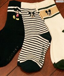 Disney | ディズニーキャラクターワンポイント刺繍ソックス(ソックス/靴下)