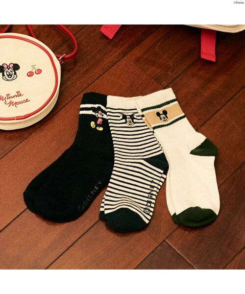 Disney（ディズニー）の「ディズニーキャラクターワンポイント刺繍ソックス（ソックス/靴下・キッズ・ネイビー/アイボリー/その他2・12/18/21/15 ）」の8枚目の写真