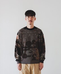 BAL（バル）の「BAL / Jacquard Cotton Crew Neck Sweater（ニット