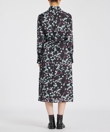 PS paulsmith ピーエスポールスミス　シャツワンピース　ウエストリボン PS Paul Smith ポールスミス リボン 総柄 シャツ ワンピース
