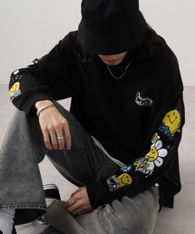 SMILEY FACE 別注 ワイドロングTシャツ