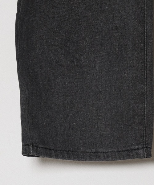 Theater code（シアターコード）の「asymmetric crash denim pant/クラッシュデニムパンツ ダメージデニム ワイドアシンメトリーデニムパンツ（デニムパンツ・メンズ・ブラック/ブルー・3/2/4）」の7枚目の写真