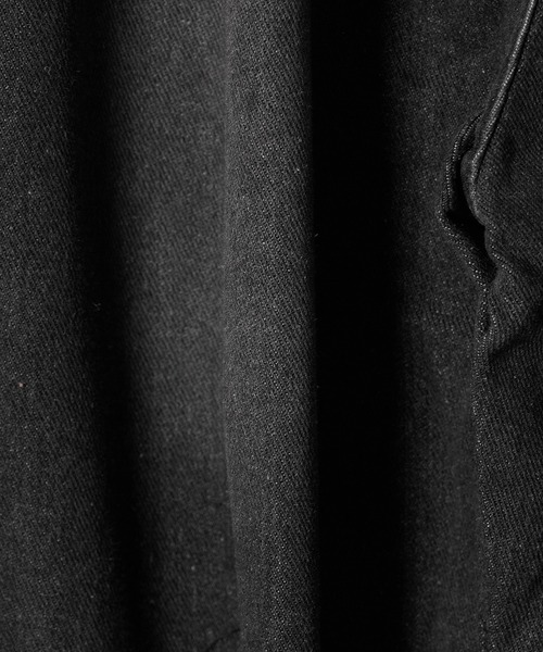 Theater code（シアターコード）の「asymmetric crash denim pant/クラッシュデニムパンツ ダメージデニム ワイドアシンメトリーデニムパンツ（デニムパンツ・メンズ・ブラック/ブルー・3/2/4）」の9枚目の写真