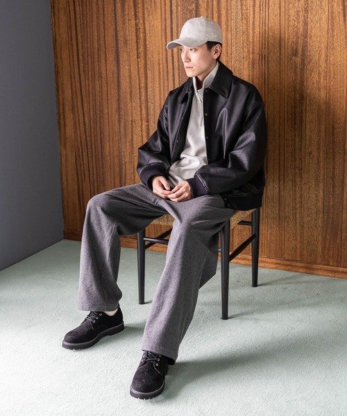 niko and...(ニコアンド)の「ダンボールハーフジッププルオーバー(スウェット・メンズ・ブラック/ブルー/オフホワイト/ボルドー・LARGE/MEDIUM)」の5枚目の写真