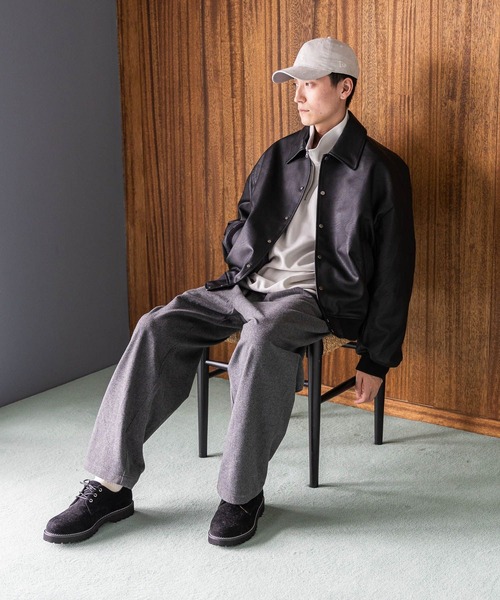 niko and...(ニコアンド)の「ダンボールハーフジッププルオーバー(スウェット・メンズ・ブラック/ブルー/オフホワイト/ボルドー・LARGE/MEDIUM)」の6枚目の写真