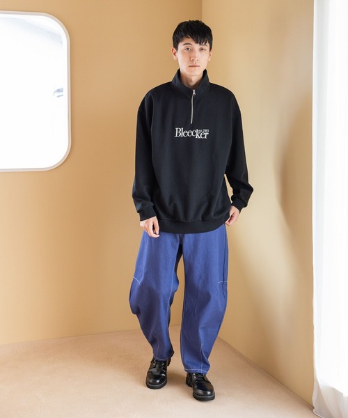 niko and...(ニコアンド)の「ダンボールハーフジッププルオーバー(スウェット・メンズ・ブラック/ブルー/オフホワイト/ボルドー・LARGE/MEDIUM)」の10枚目の写真