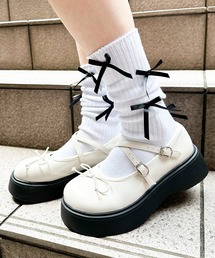 SPINNS | リボン付き ルーズソックス(ソックス/靴下)