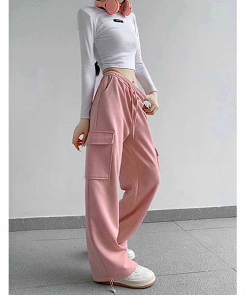 NANEA(ナネア)の「裾ドロストカーゴスウェットパンツ(スウェットパンツ・レディース・ピンク/グレー/ブラック/オートミール・LARGE/MEDIUM/SMALL/X-LARGE)」の17枚目の写真