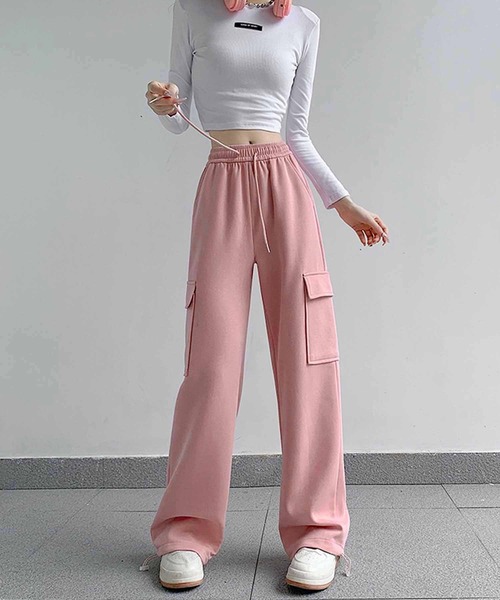 NANEA(ナネア)の「裾ドロストカーゴスウェットパンツ(スウェットパンツ・レディース・ピンク/グレー/ブラック/オートミール・LARGE/MEDIUM/SMALL/X-LARGE)」の18枚目の写真