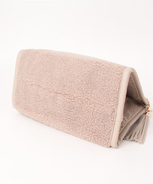 NICOLE white（ニコルホワイト）の「ボアトートＧＡＧ（トートバッグ・レディース・ベージュ/チャコールグレー/レオパード・FREE）」の5枚目の写真