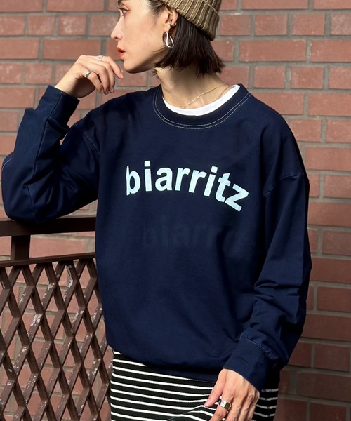 deux amour（ドゥーザムール）の「biarritzトレーナー（スウェット・レディース・ネイビー・FREE）」の2枚目の写真