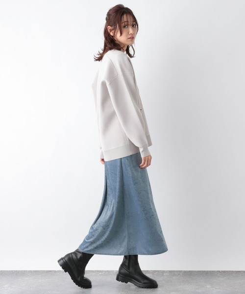 GLOBAL WORK（グローバルワーク）の「クラッシュベロアスカート/976939（スカート・レディース・グレイッシュベージュ/ブルー/ブラック・MEDIUM/LARGE）」の22枚目の写真